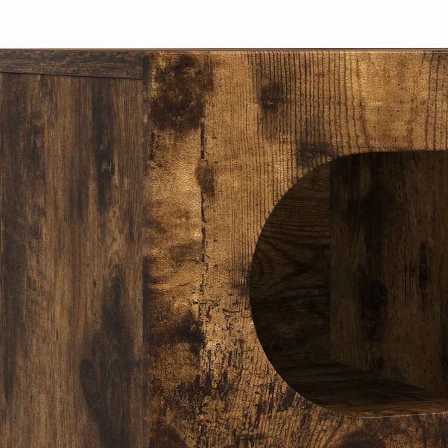 TV-kast Gerookt eiken 100 x 35 x 40 cm Bewerkt hout