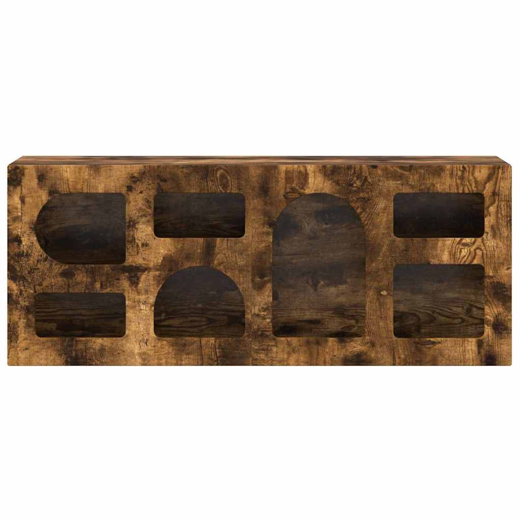 TV-kast Gerookt eiken 100 x 35 x 40 cm Bewerkt hout