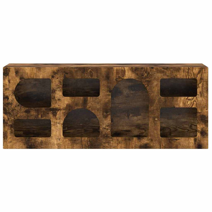 TV-kast Gerookt eiken 100 x 35 x 40 cm Bewerkt hout