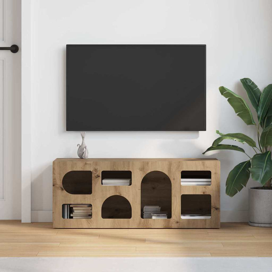 TV-kast Artisan Eiken 100 x 35 x 40 cm Bewerkt hout