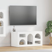 TV-kast 80x35x40 cm wit bewerkt hout