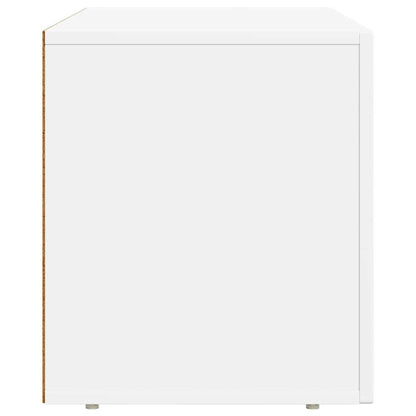 TV-kast Wit 80 x 35 x 40 cm Bewerkt hout