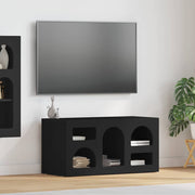 TV-kast 80x35x40 cm zwart bewerkt hout