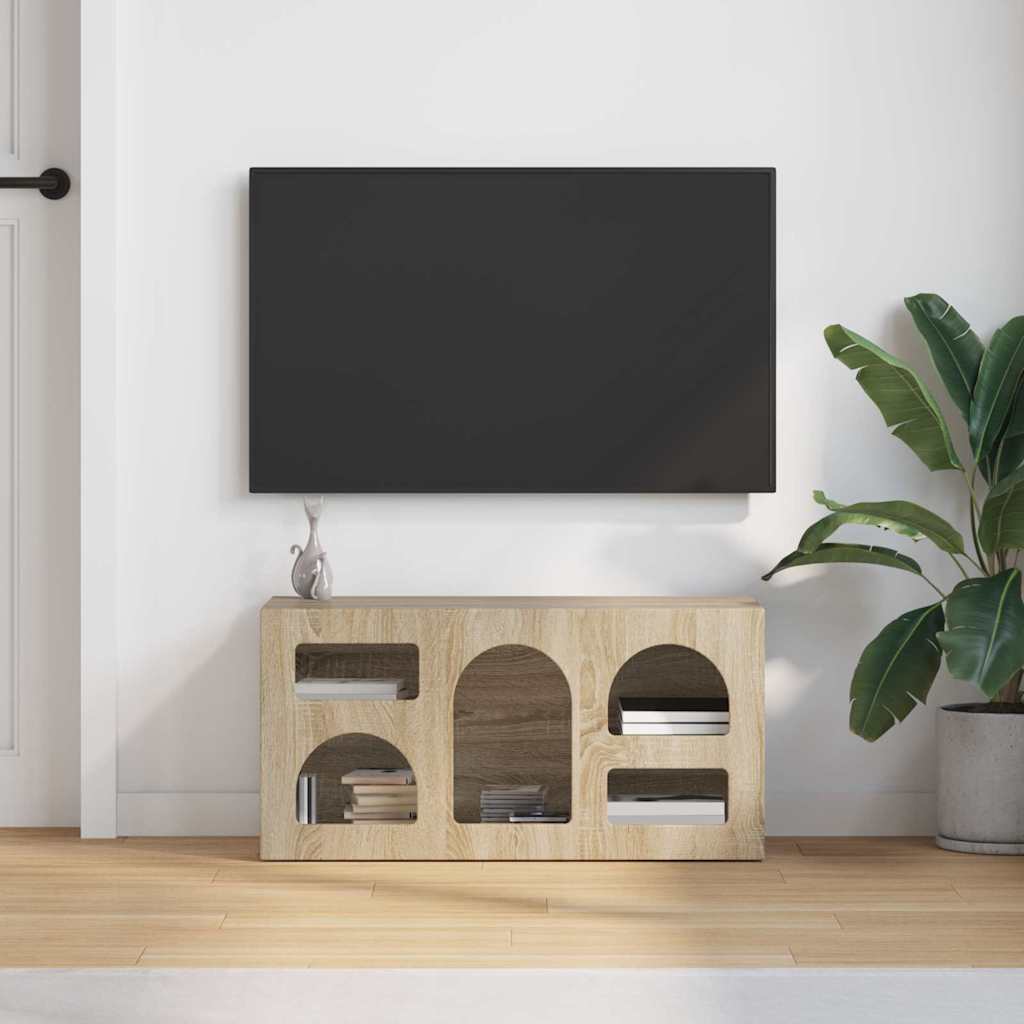 TV-kast Sonoma Eiken 80 x 35 x 40 cm Bewerkt hout