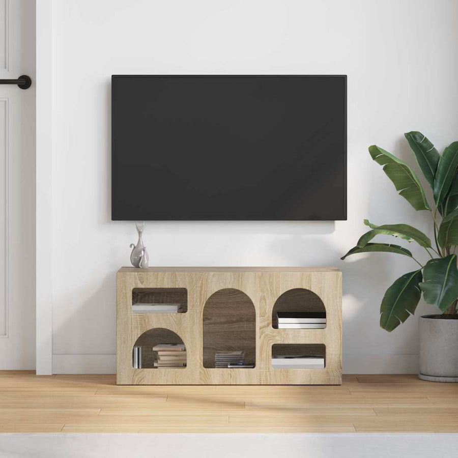 TV-kast Sonoma Eiken 80 x 35 x 40 cm Bewerkt hout