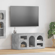 Tv-kast 80x35x40 cm beton grijs bewerkt hout