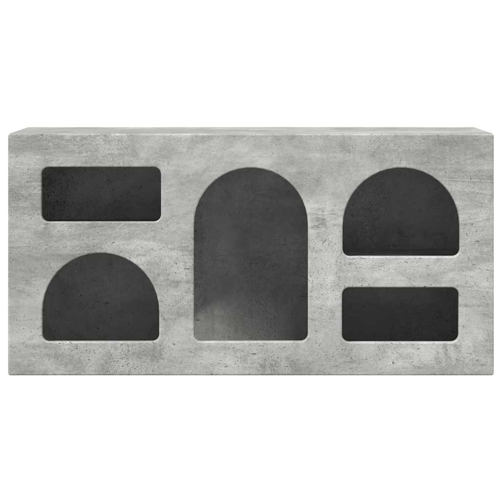 TV-kast Beton Grijs 80 x 35 x 40 cm Bewerkt hout
