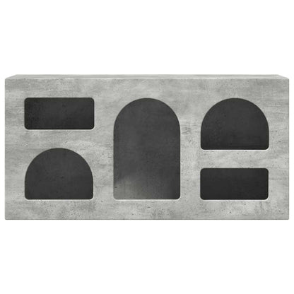 TV-kast Beton Grijs 80 x 35 x 40 cm Bewerkt hout