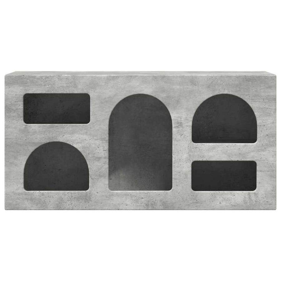 TV-kast Beton Grijs 80 x 35 x 40 cm Bewerkt hout