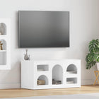 High Gloss White TV Cabinet 80 x 35 x 40 cm Engineered Wood