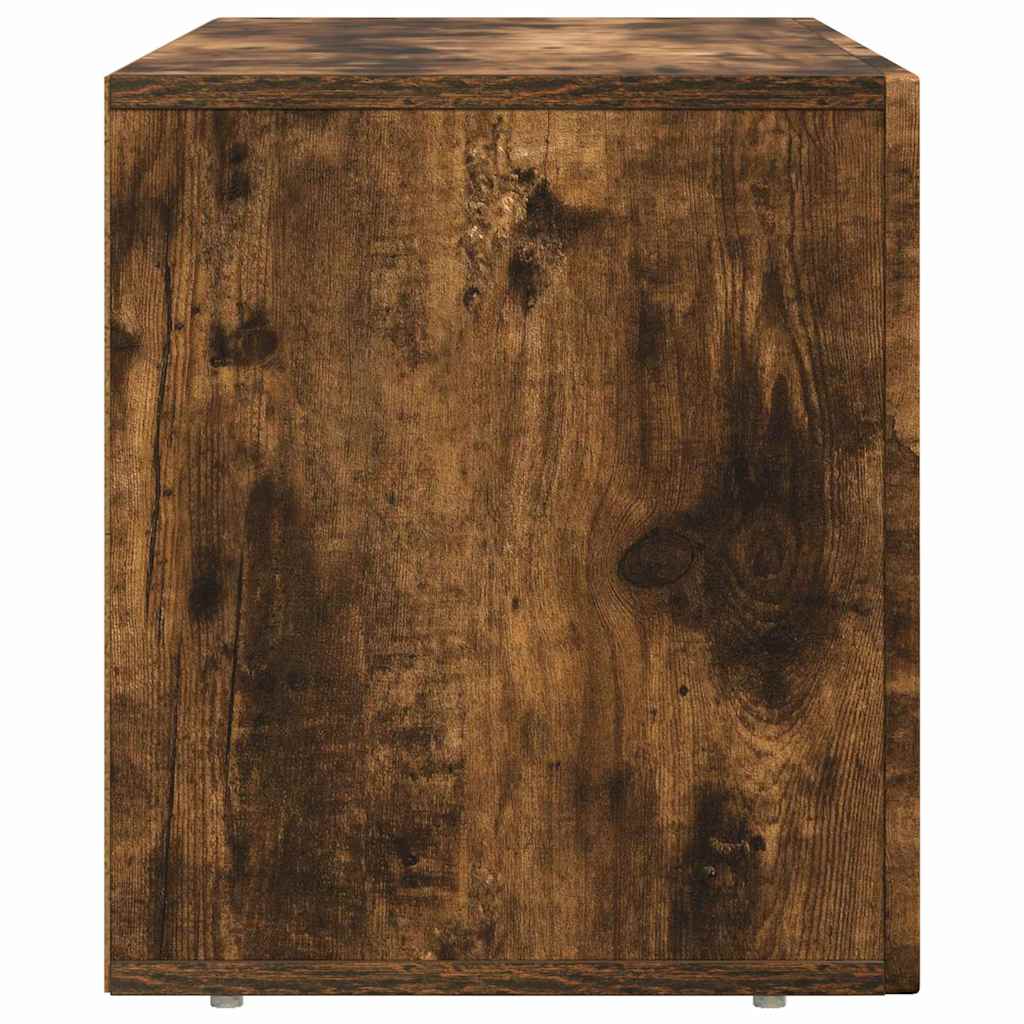 TV-kast Gerookt eiken 80 x 35 x 40 cm Bewerkt hout