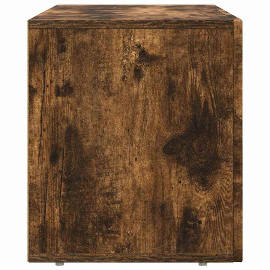 TV-kast Gerookt eiken 80 x 35 x 40 cm Bewerkt hout
