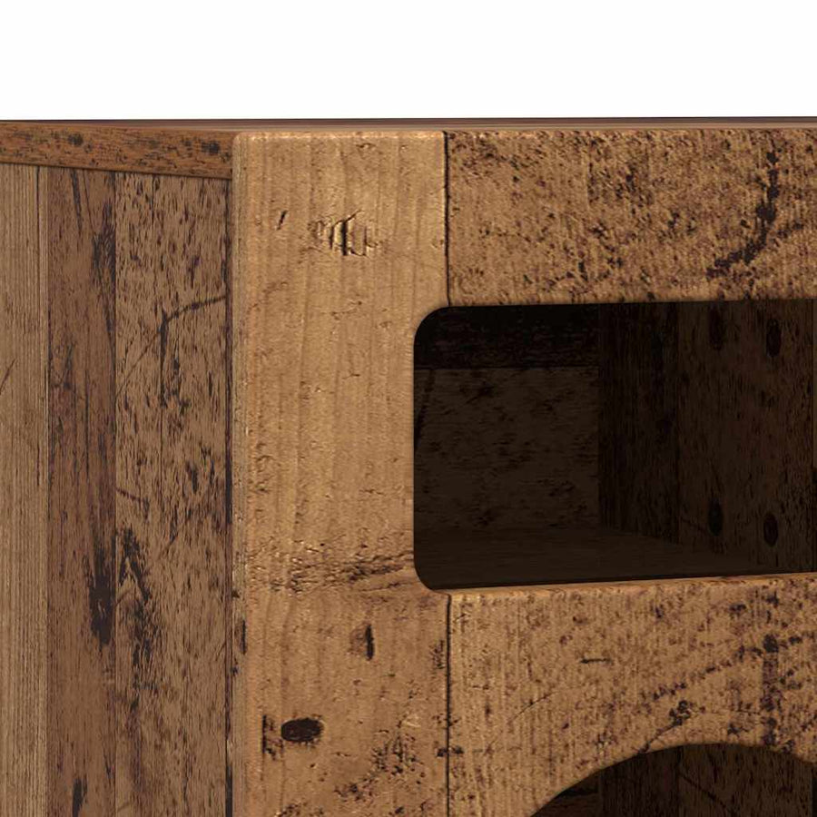 TV-kast Oudhout 80 x 35 x 40 cm Bewerkt hout