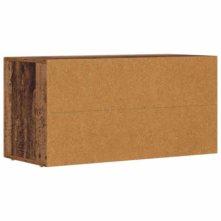 TV-kast Oudhout 80 x 35 x 40 cm Bewerkt hout