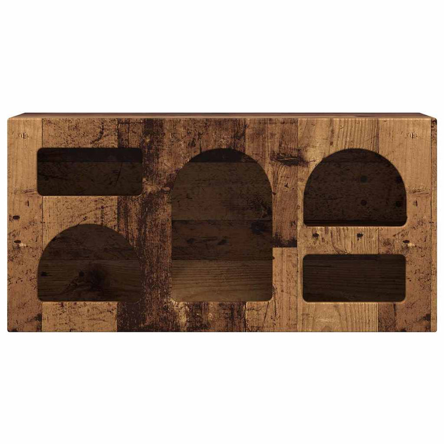 TV-kast Oudhout 80 x 35 x 40 cm Bewerkt hout