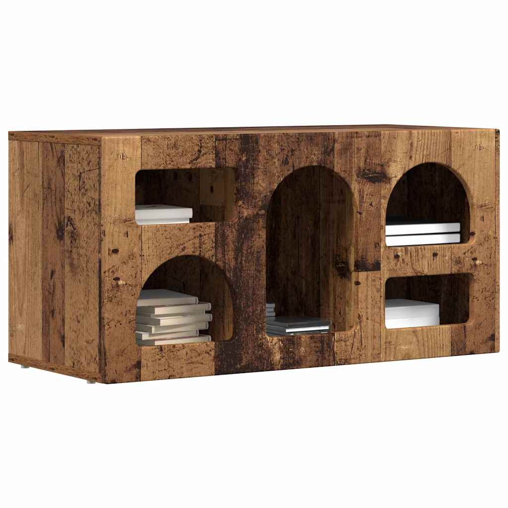 TV-kast Oudhout 80 x 35 x 40 cm Bewerkt hout