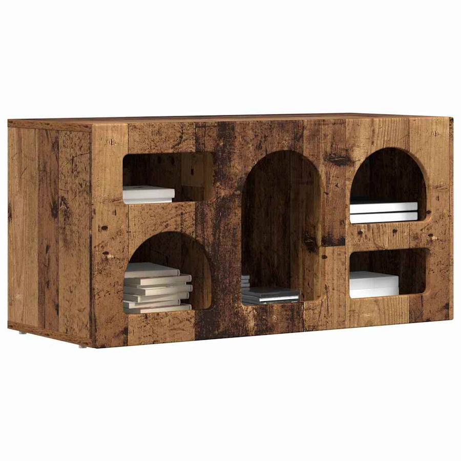 TV-kast Oudhout 80 x 35 x 40 cm Bewerkt hout