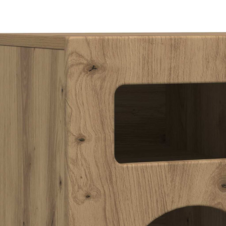 TV-kast Artisan Eiken 80 x 35 x 40 cm Bewerkt hout