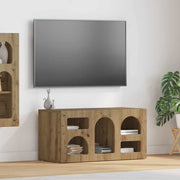 Tv-kast Artisan Eiken 80x35x40 cm bewerkt hout