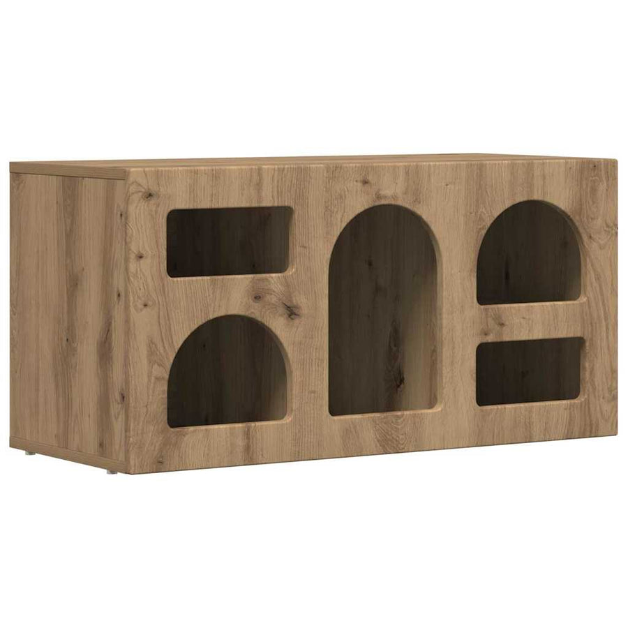 TV-kast Artisan Eiken 80 x 35 x 40 cm Bewerkt hout
