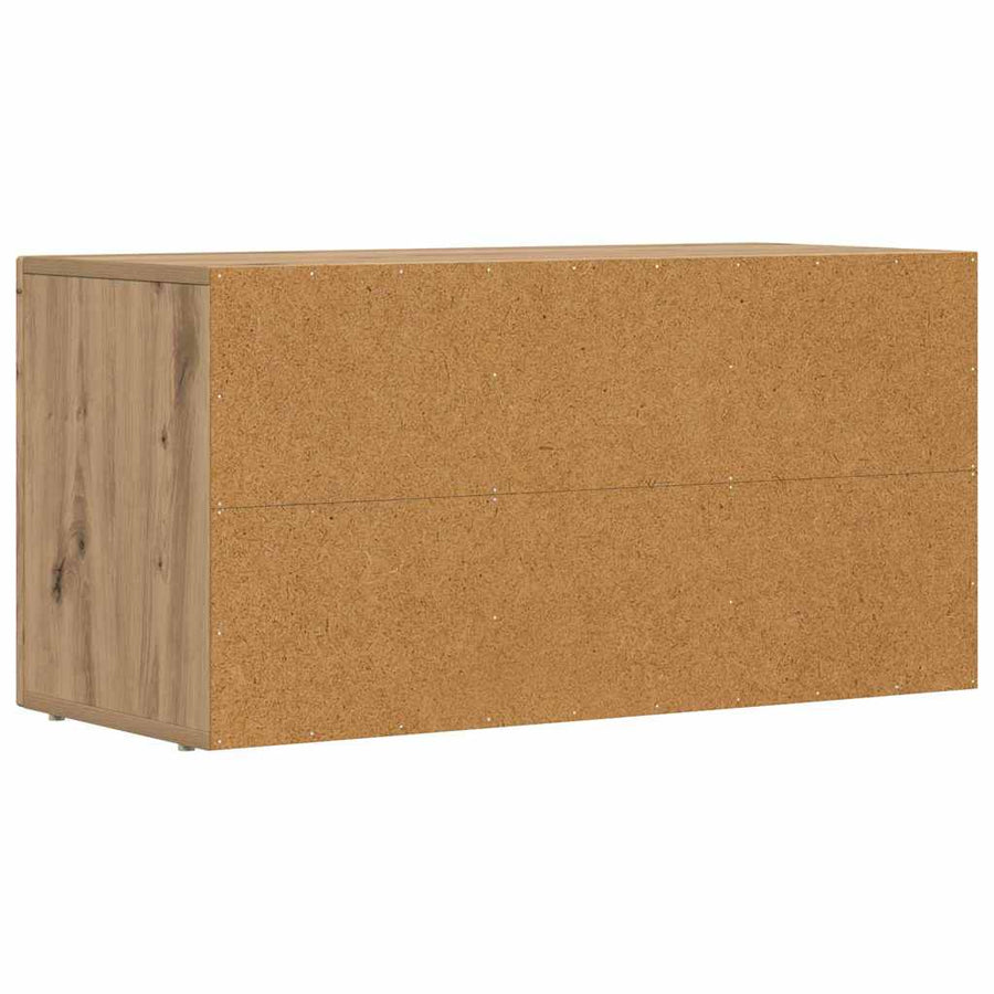 TV-kast Artisan Eiken 80 x 35 x 40 cm Bewerkt hout