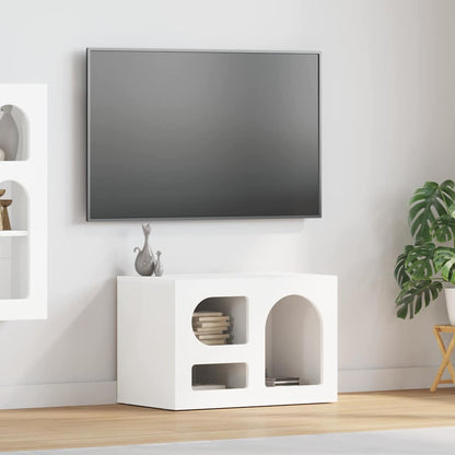 TV-kast Wit 60 x 35 x 40 cm Bewerkt hout