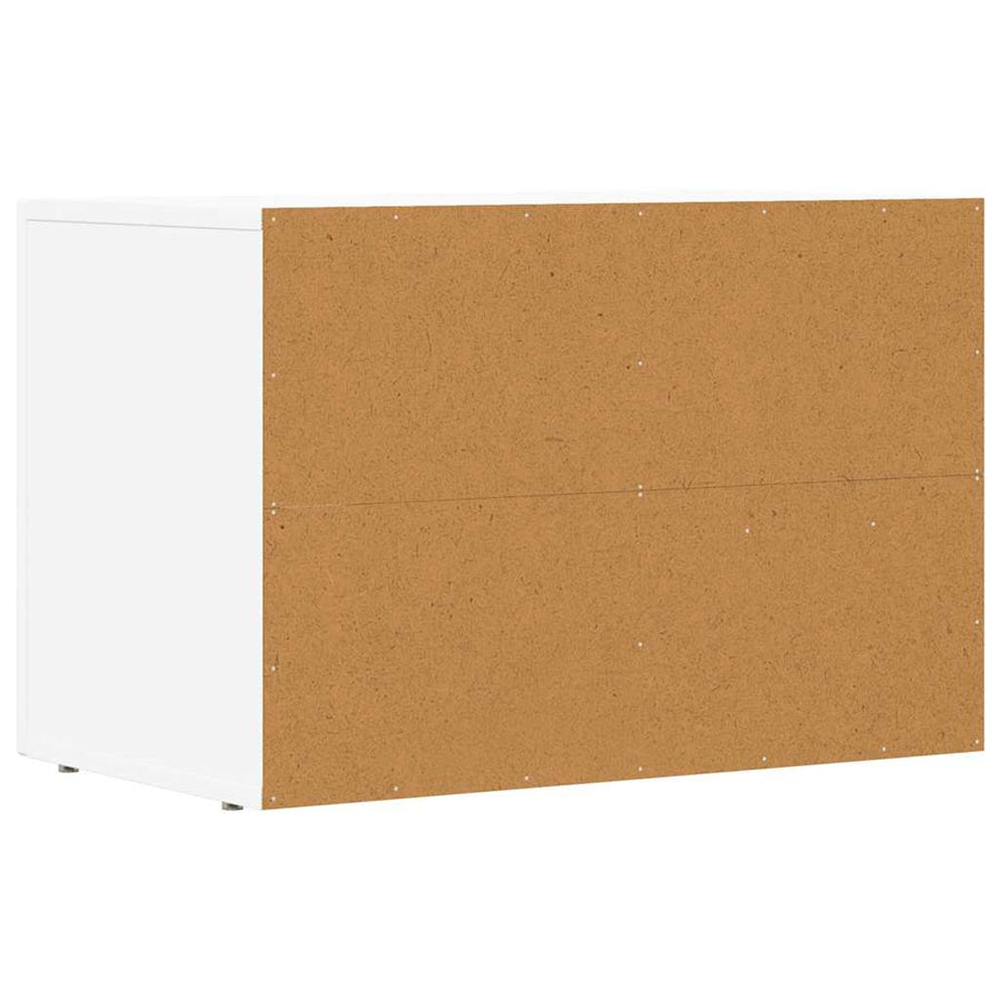 TV-kast Wit 60 x 35 x 40 cm Bewerkt hout