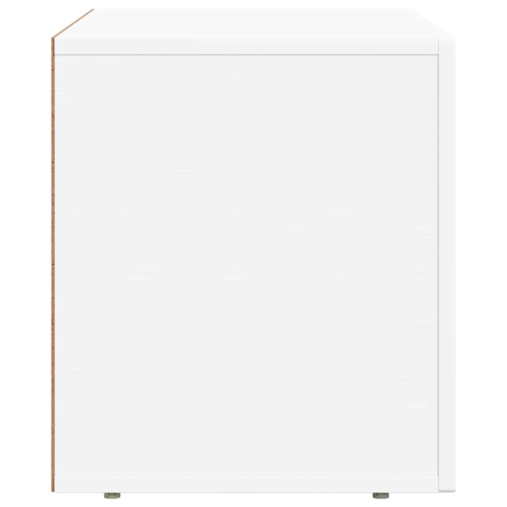 TV-kast Wit 60 x 35 x 40 cm Bewerkt hout