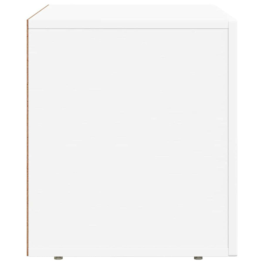TV-kast Wit 60 x 35 x 40 cm Bewerkt hout