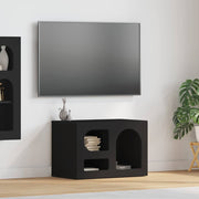 Tv-kast 60x35x40 cm zwart bewerkt hout