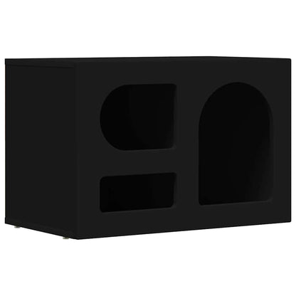 TV-kast Zwart 60 x 35 x 40 cm Bewerkt hout