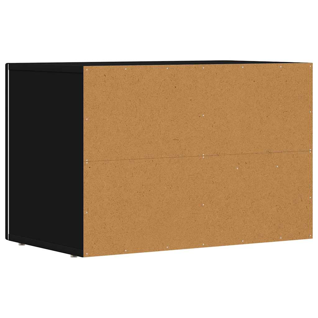 TV-kast Zwart 60 x 35 x 40 cm Bewerkt hout