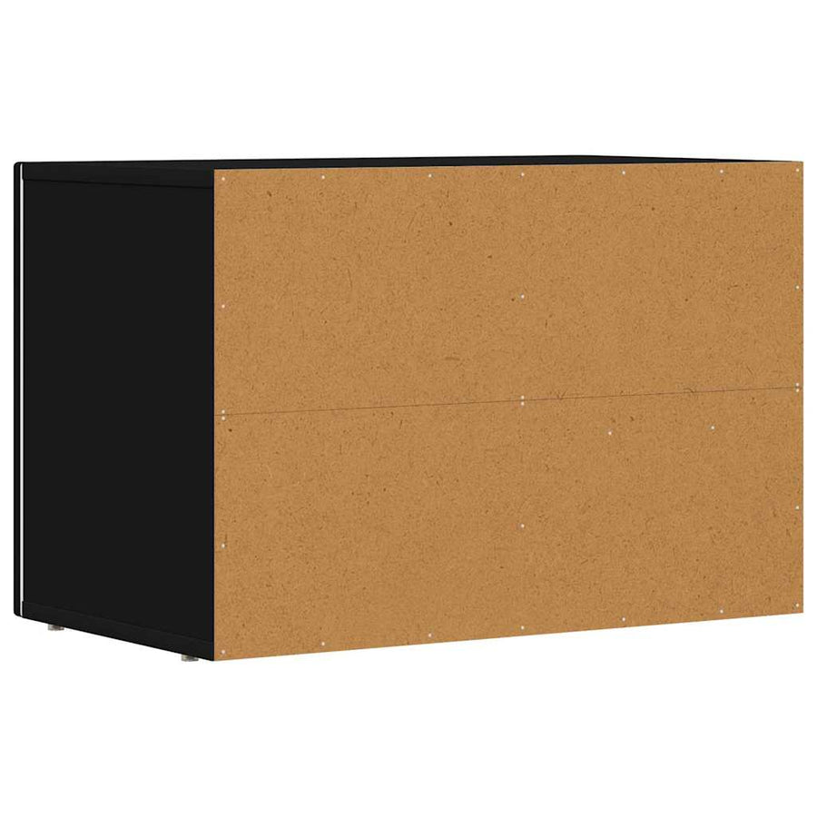 TV-kast Zwart 60 x 35 x 40 cm Bewerkt hout