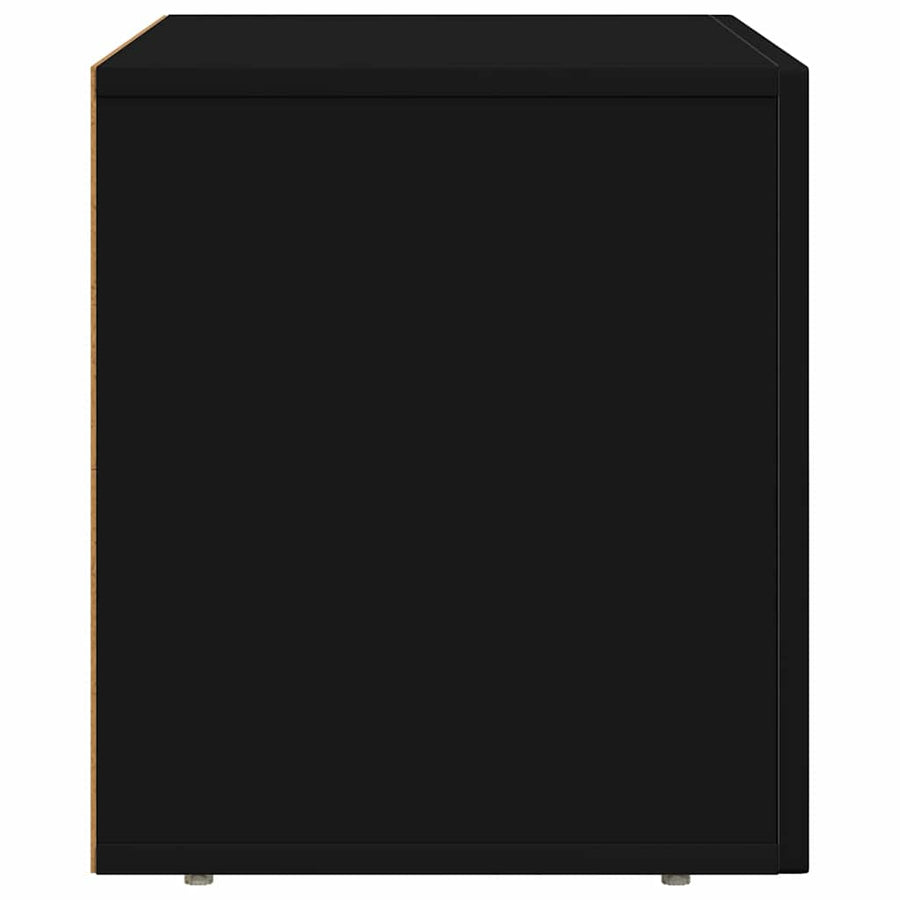 TV-kast Zwart 60 x 35 x 40 cm Bewerkt hout