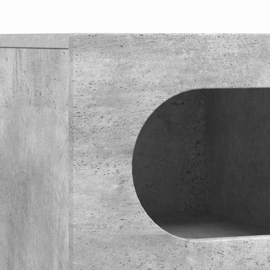 TV-kast Beton Grijs 60 x 35 x 40 cm Bewerkt hout