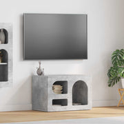 Tv-kast 60x35x40 cm bewerkt hout beton grijs