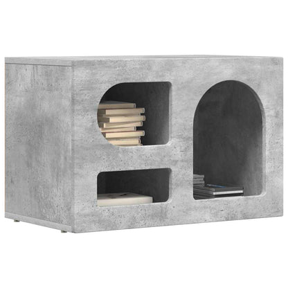 TV-kast Beton Grijs 60 x 35 x 40 cm Bewerkt hout