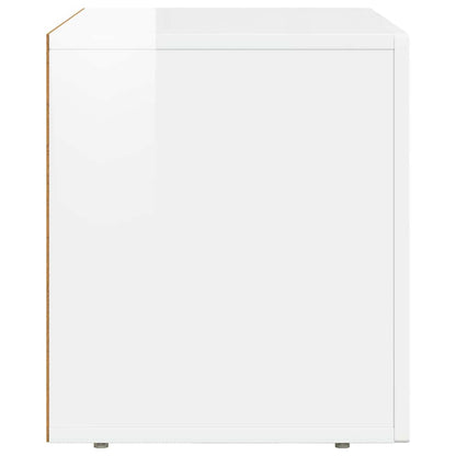 TV-kast Hoogglans wit 60 x 35 x 40 cm Bewerkt hout