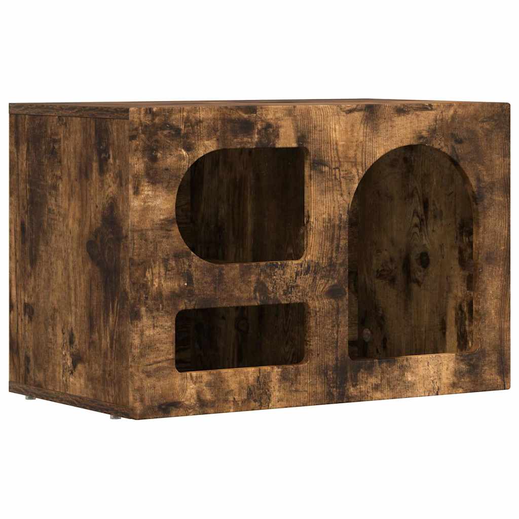 TV-kast Gerookt eiken 60 x 35 x 40 cm Bewerkt hout