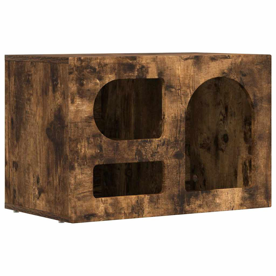 TV-kast Gerookt eiken 60 x 35 x 40 cm Bewerkt hout
