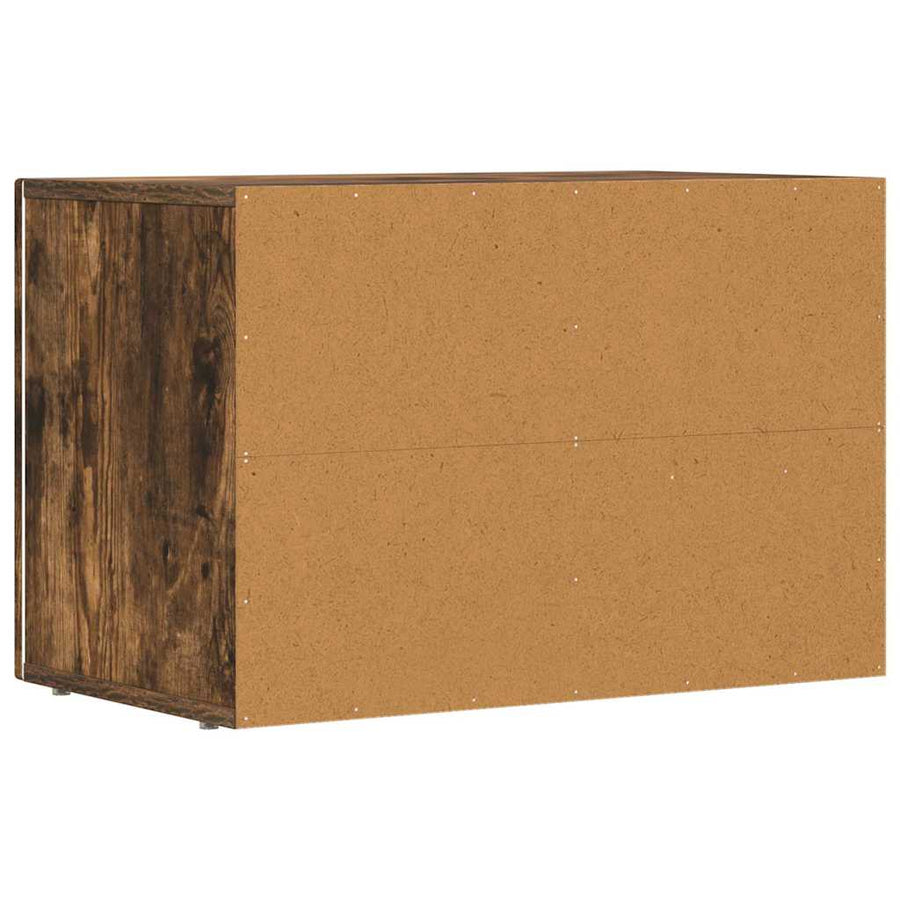 TV-kast Gerookt eiken 60 x 35 x 40 cm Bewerkt hout