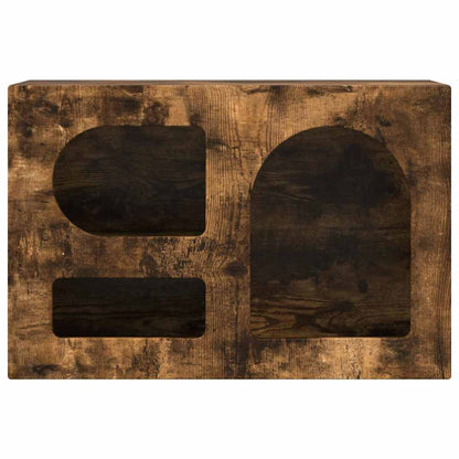 TV-kast Gerookt eiken 60 x 35 x 40 cm Bewerkt hout