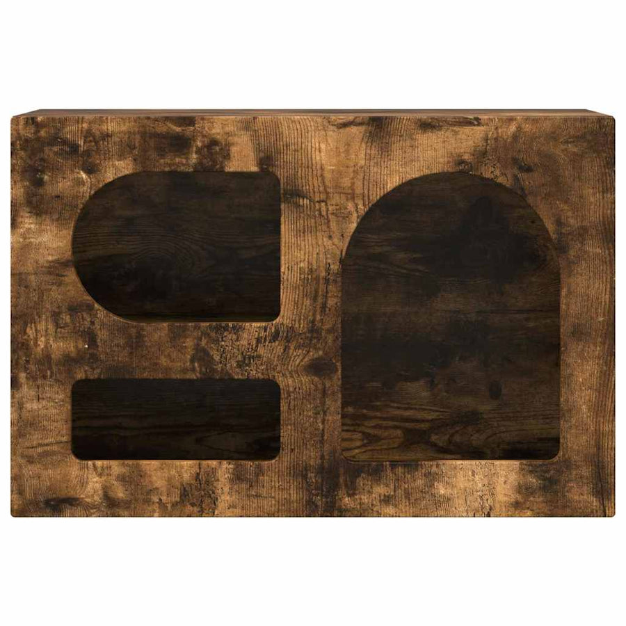 TV-kast Gerookt eiken 60 x 35 x 40 cm Bewerkt hout