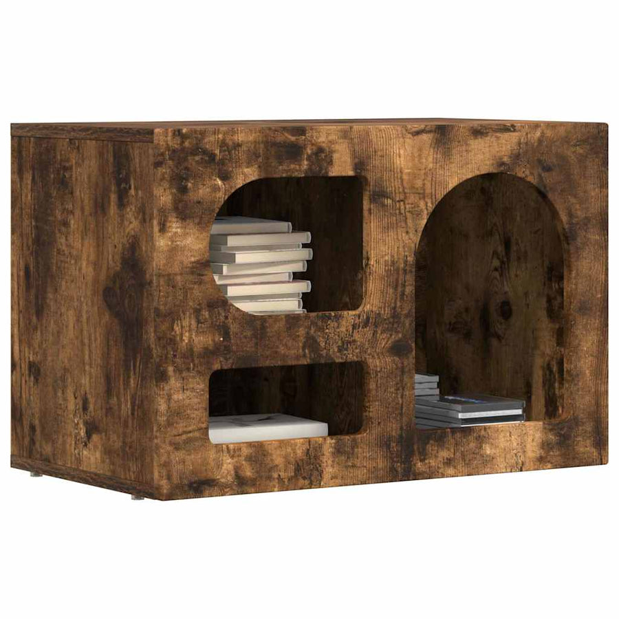 TV-kast Gerookt eiken 60 x 35 x 40 cm Bewerkt hout