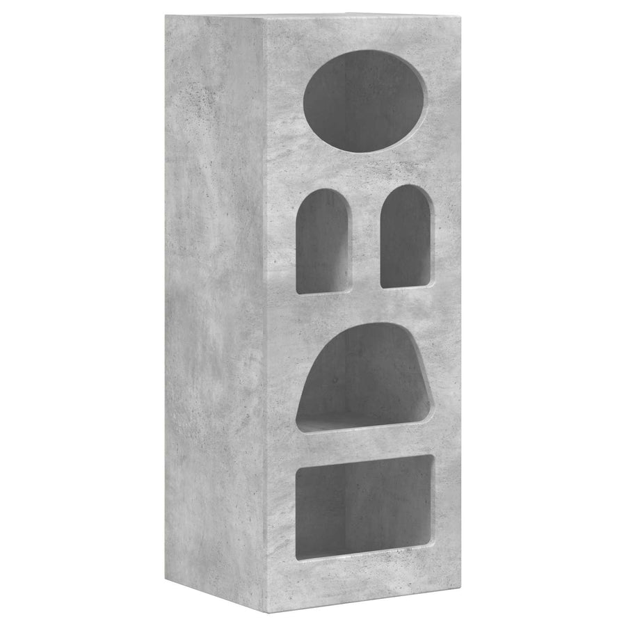 Dressoir Beton Grijs 40 x 35 x 100,5 cm Bewerkt hout