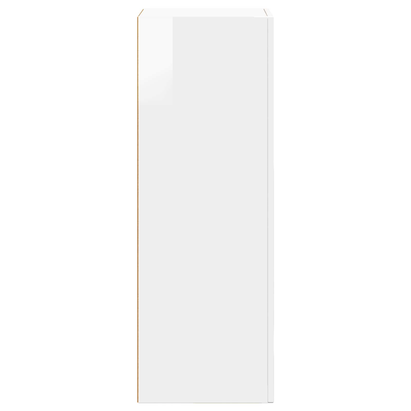 Dressoir Hoogglans wit 40 x 35 x 100,5 cm Bewerkt hout