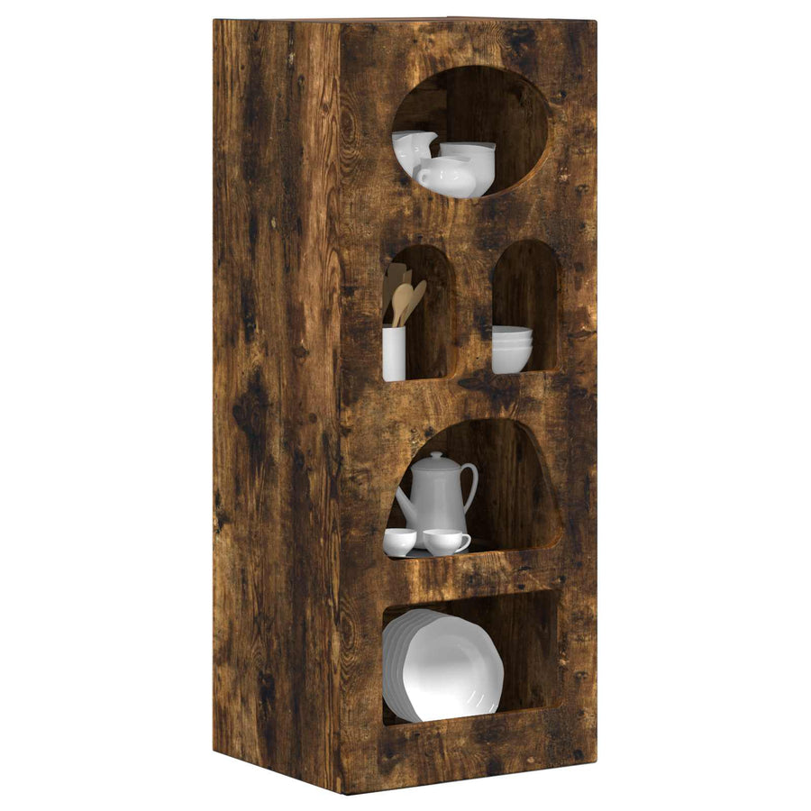 Dressoir Gerookt eiken 40 x 35 x 100,5 cm Bewerkt hout