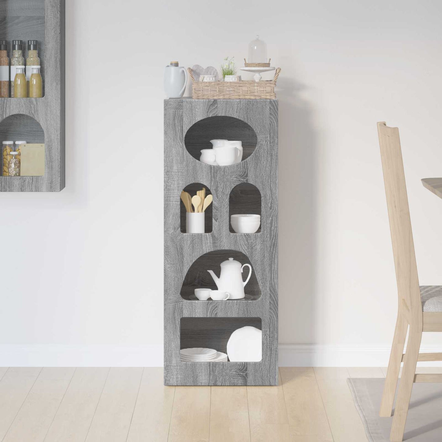 Dressoir Grijs Sonoma 40 x 35 x 100,5 cm Bewerkt hout