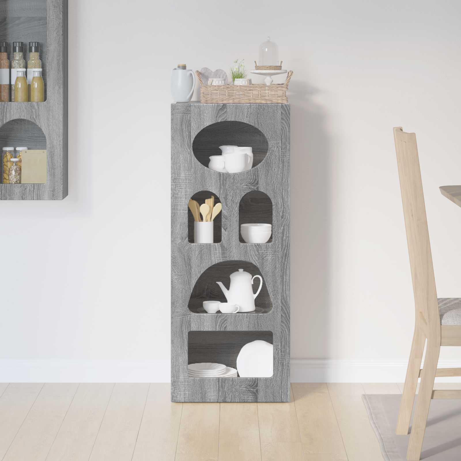 Dressoir Grijs Sonoma 40 x 35 x 100,5 cm Bewerkt hout