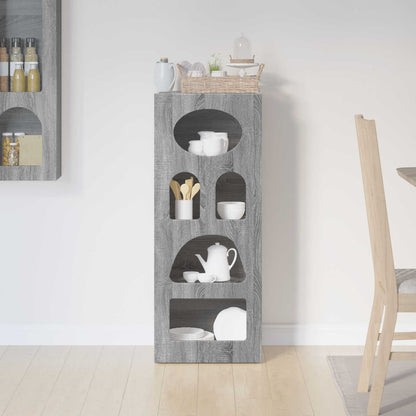 Dressoir Grijs Sonoma 40 x 35 x 100,5 cm Bewerkt hout